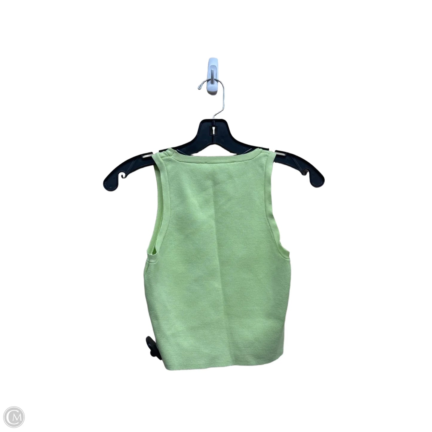Top Sleeveless By Zara In Green, Size: S