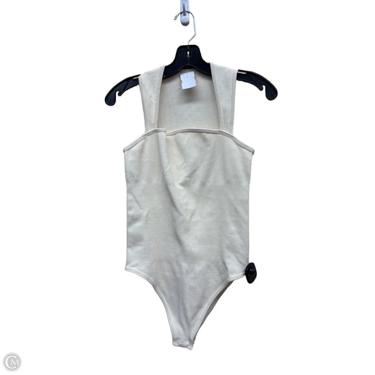 Bodysuit By Clothes Mentor In Cream, Size: L
