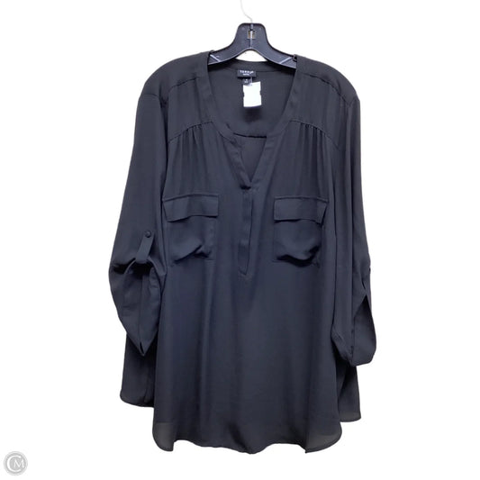 Top Long Sleeve By Torrid In Black, Size: 4x