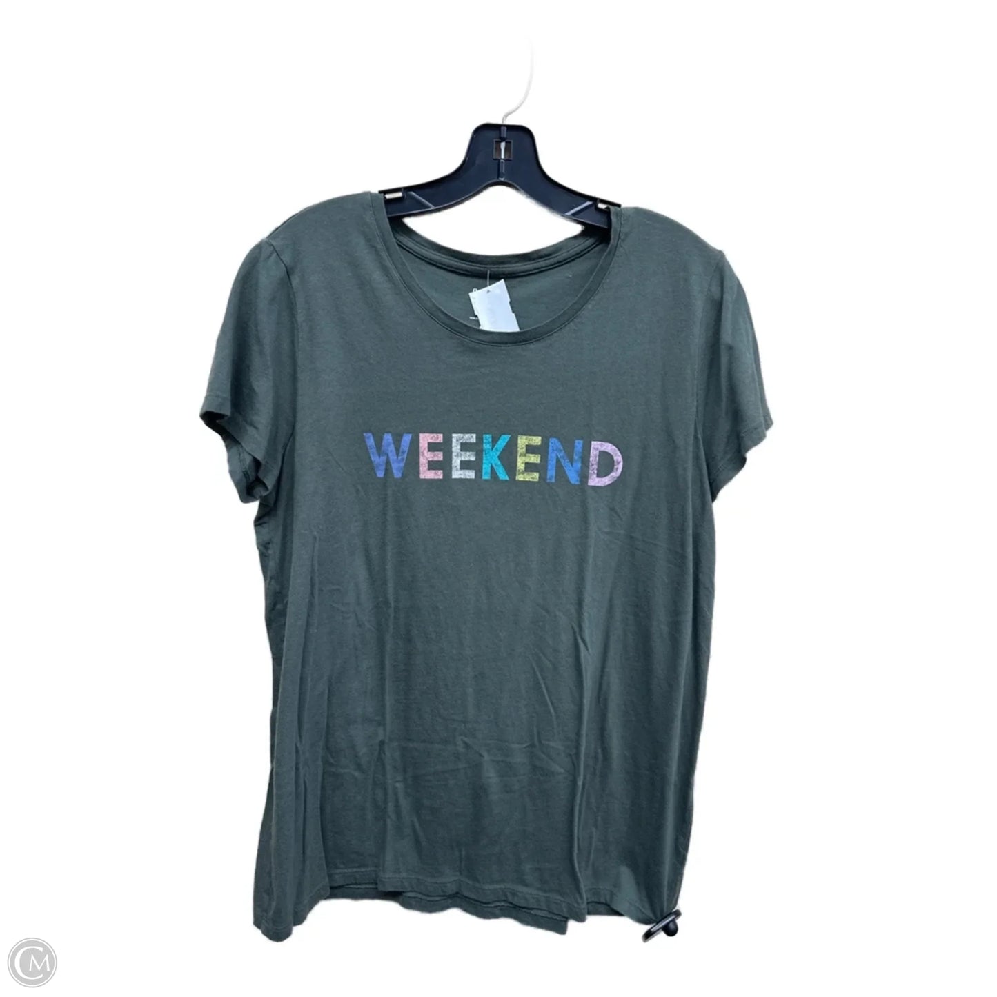 Top Short Sleeve By Gap In Green, Size: Xl