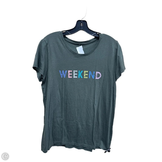 Top Short Sleeve By Gap In Green, Size: Xl