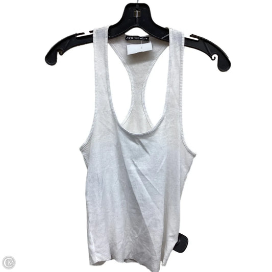 Top Sleeveless By Zara In White, Size: S