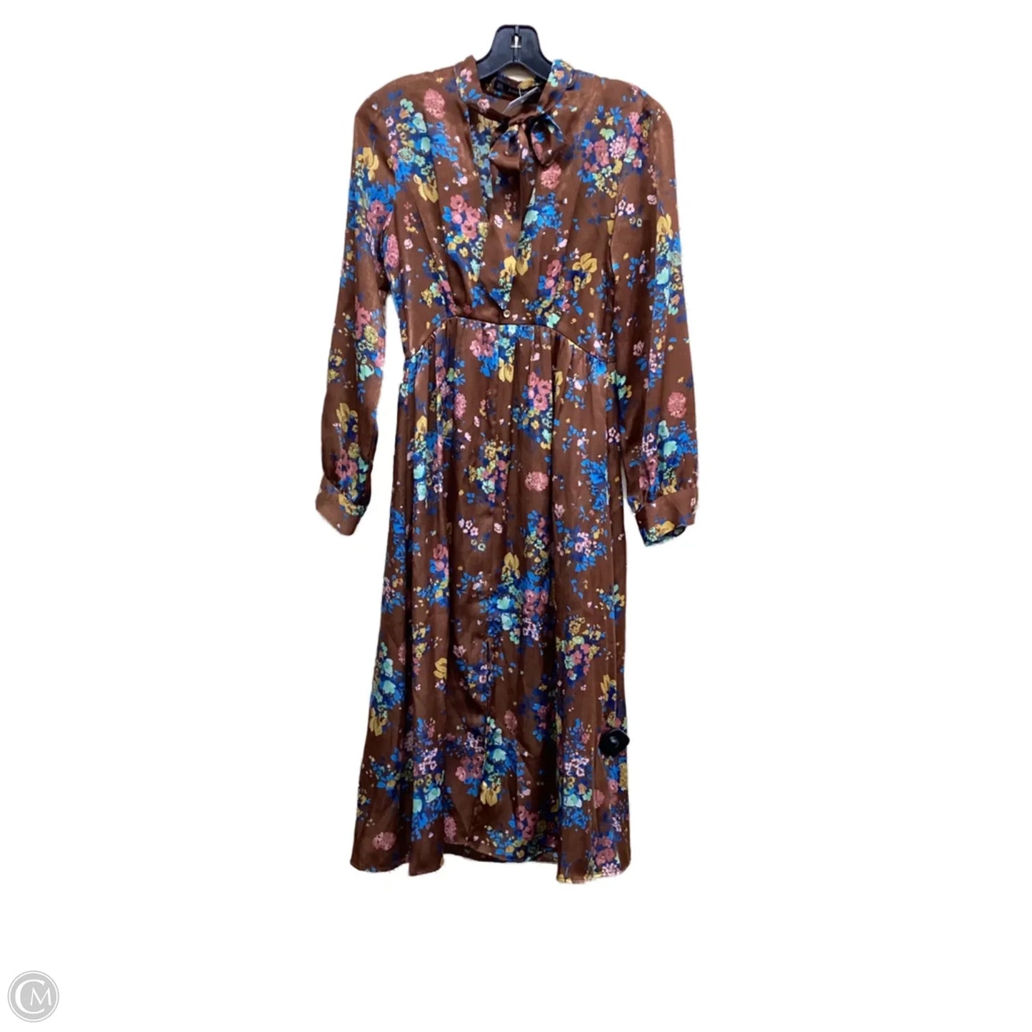 Dress Casual Maxi By Zara In Brown, Size: Xs