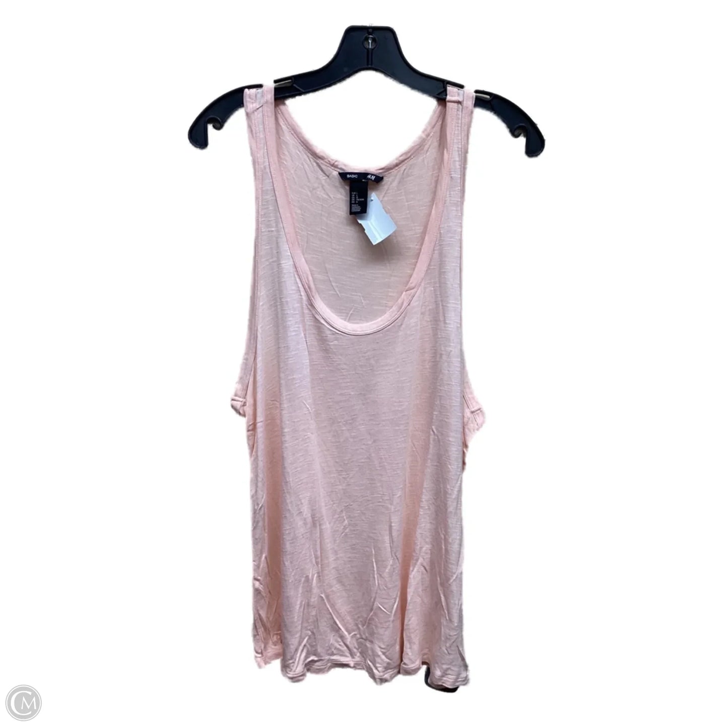 Top Sleeveless By H&m In Peach, Size: L
