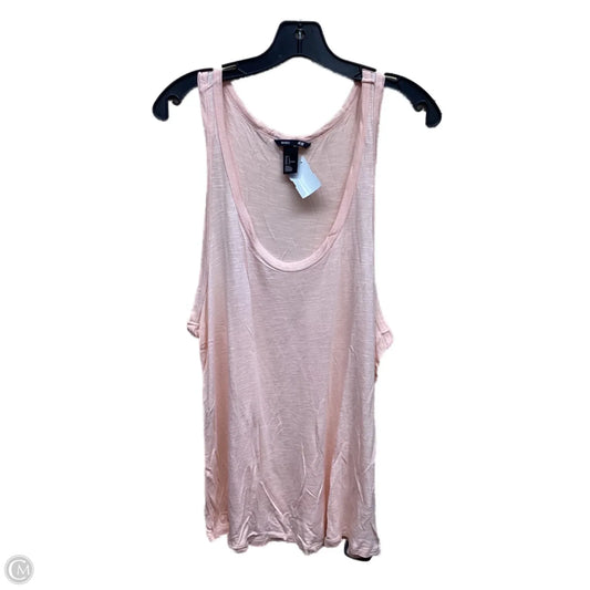 Top Sleeveless By H&m In Peach, Size: L