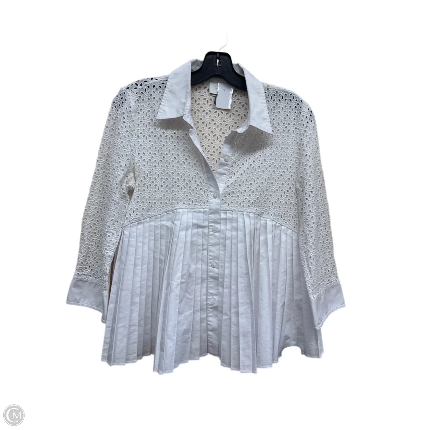 Top Long Sleeve By Hd In Paris In White, Size: S