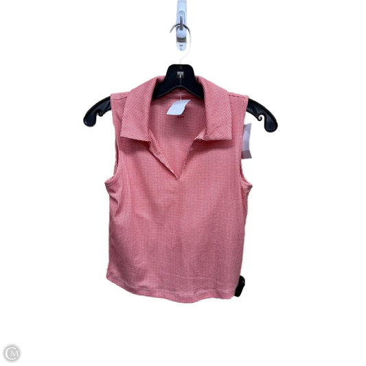 Athletic Tank Top By Lou And Grey In Red & White, Size: S