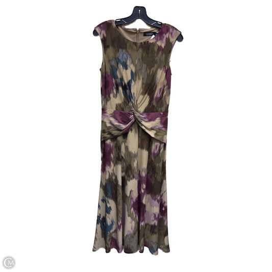 Dress Casual Midi By Lauren By Ralph Lauren In Multi-colored, Size: 6