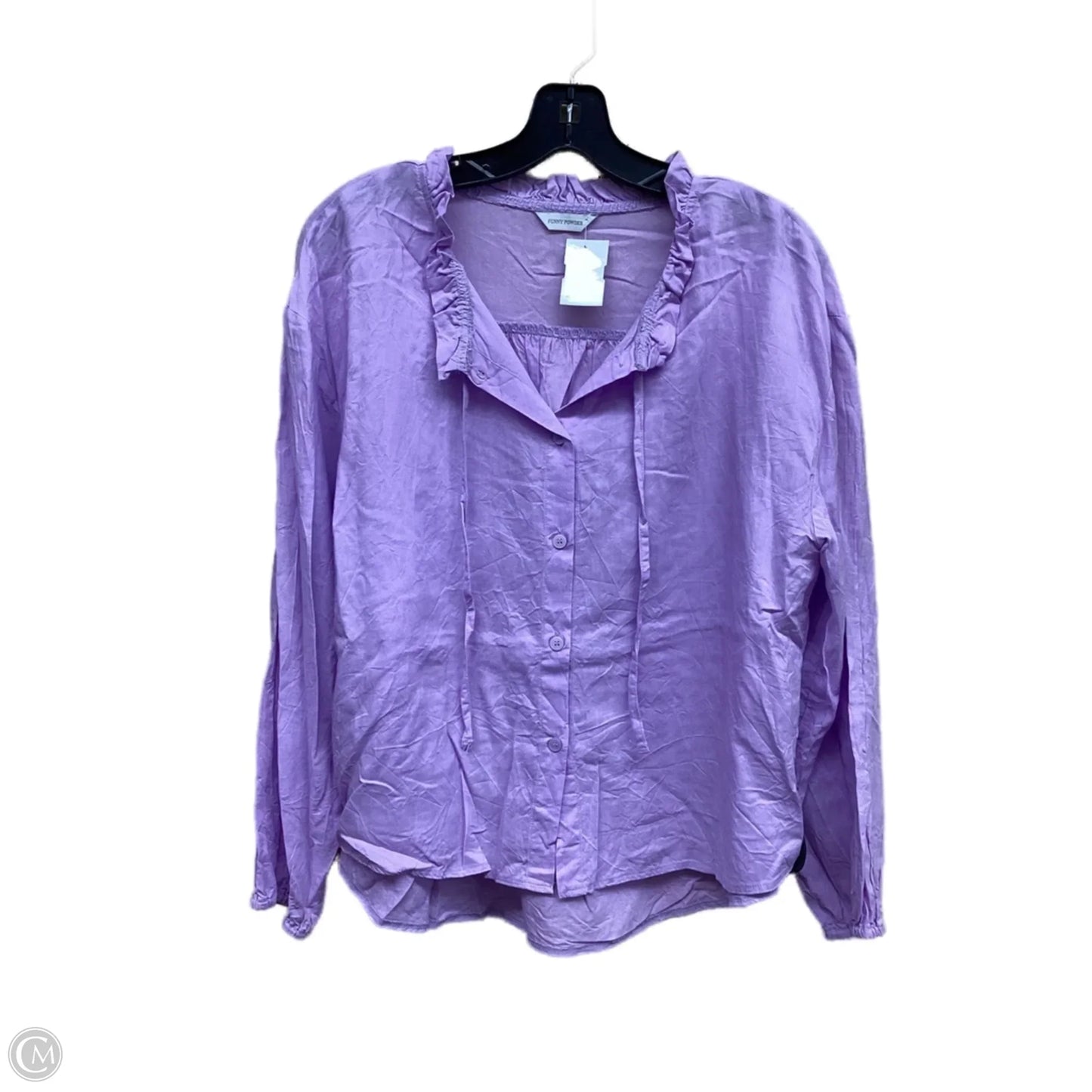 Top Long Sleeve By Clothes Mentor In Purple, Size: M