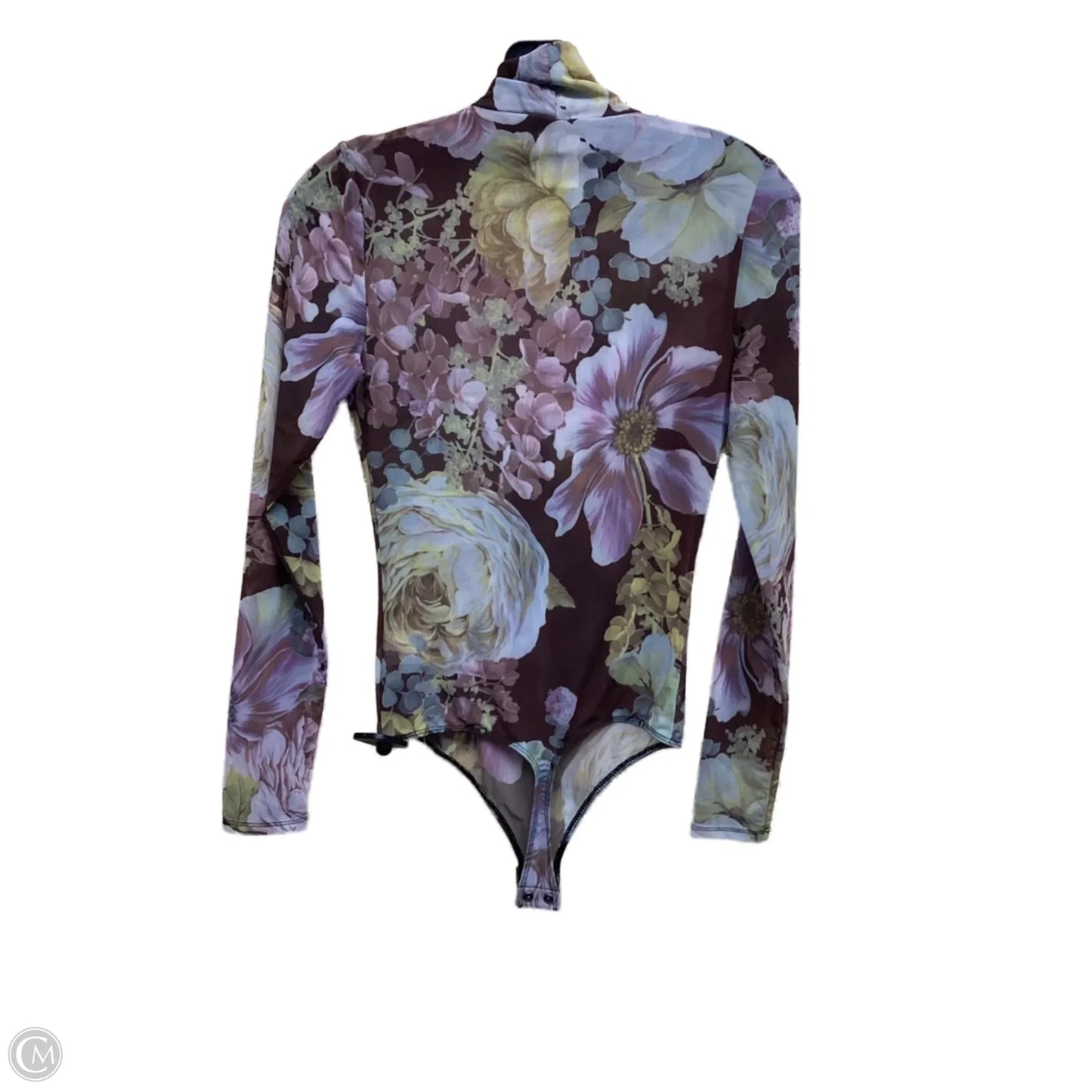Bodysuit By Express In Floral Print, Size: S