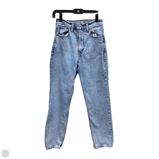 Jeans Straight By Abercrombie And Fitch In Blue Denim, Size: 2