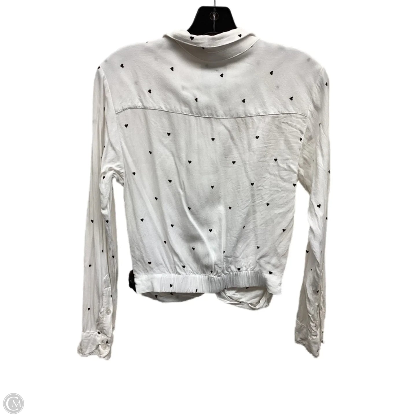 Top Long Sleeve By Abercrombie And Fitch In White, Size: Xs