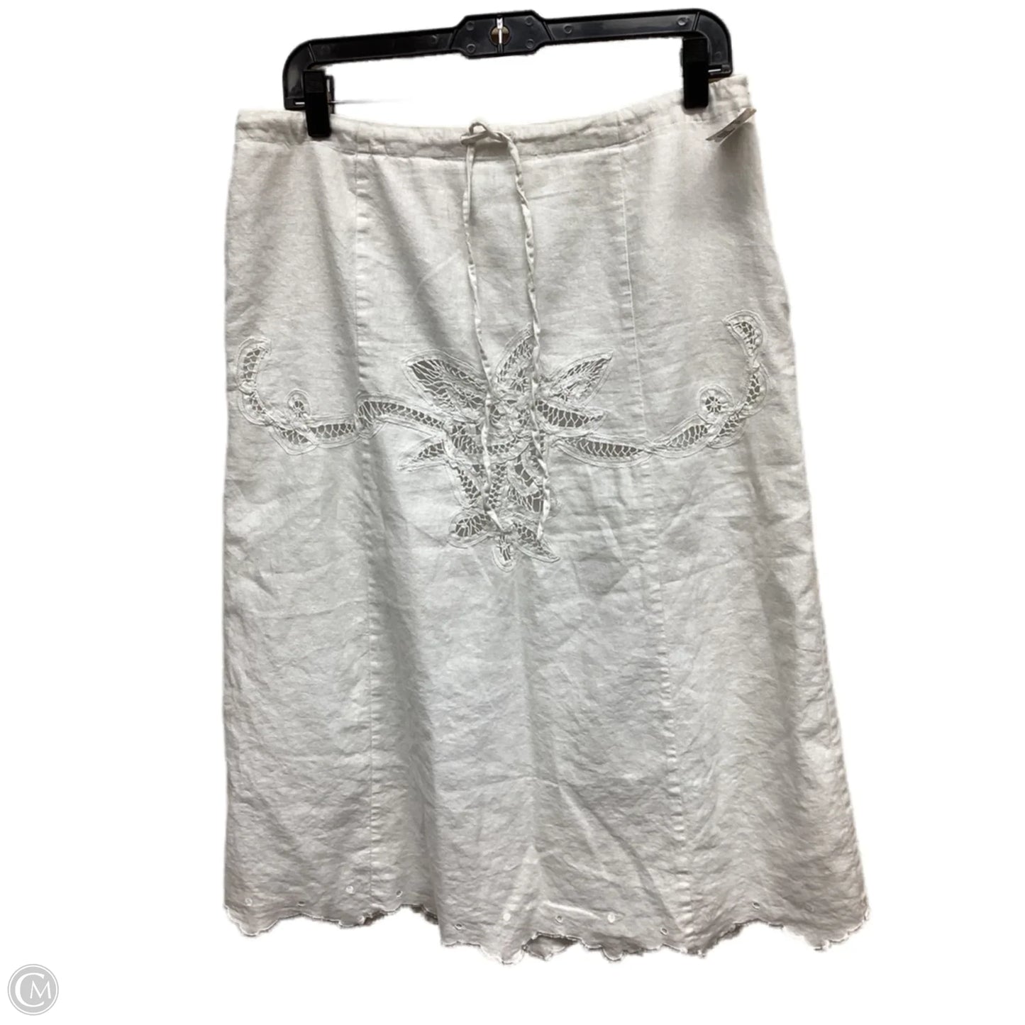 Skirt Maxi By Clothes Mentor In White, Size: 10