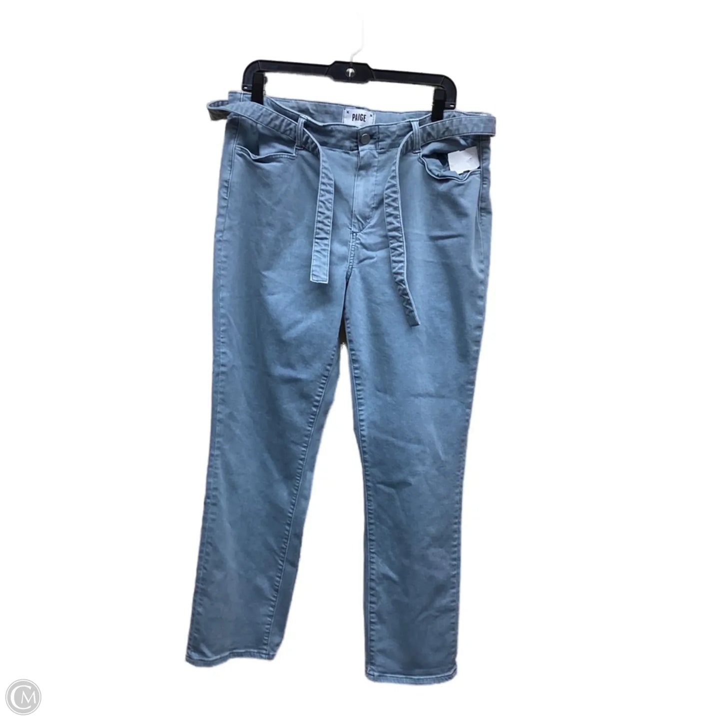 Jeans Straight By Paige In Blue, Size: 14