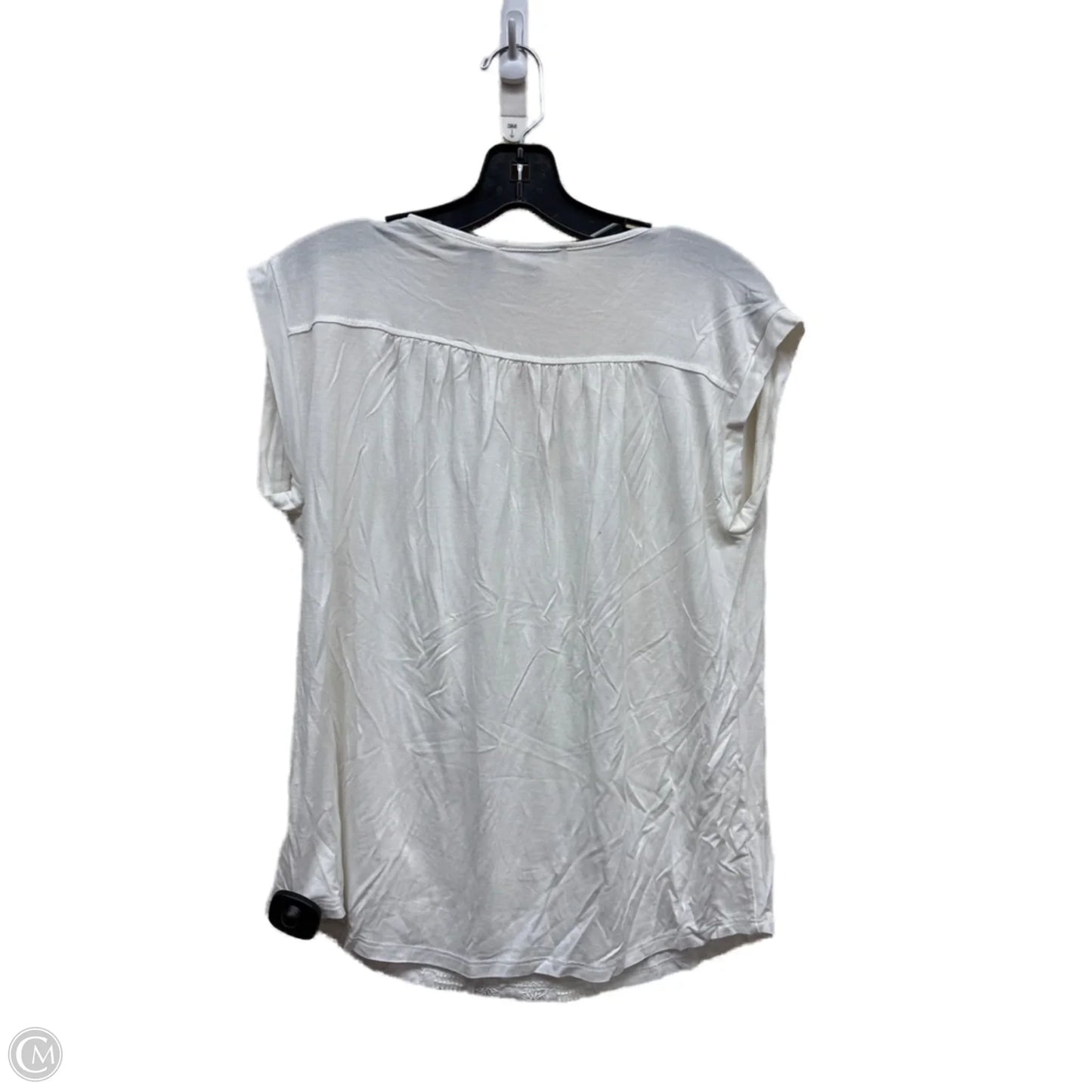 Top Short Sleeve By Cable And Gauge In White, Size: S