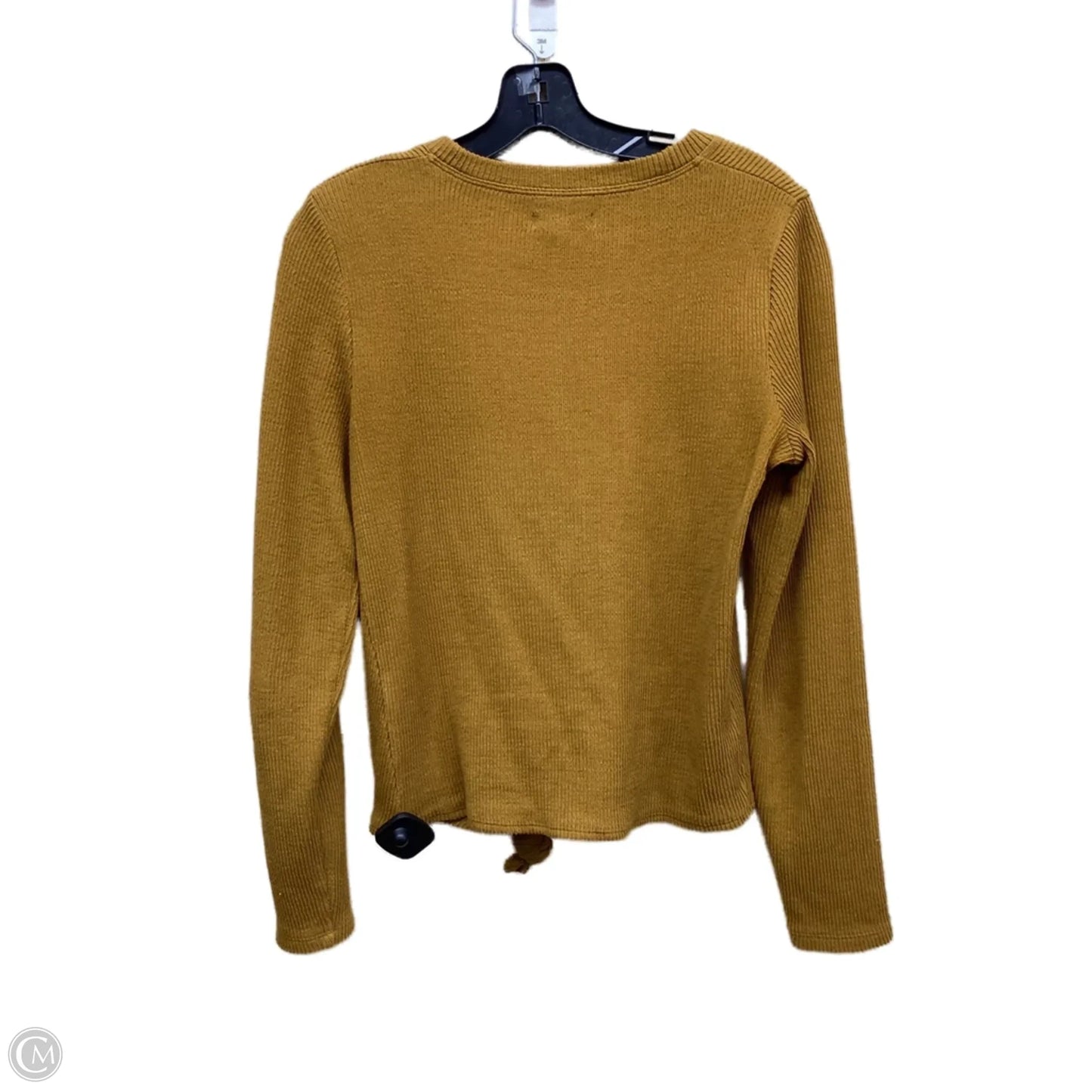 Top Long Sleeve By Madewell In Yellow, Size: S