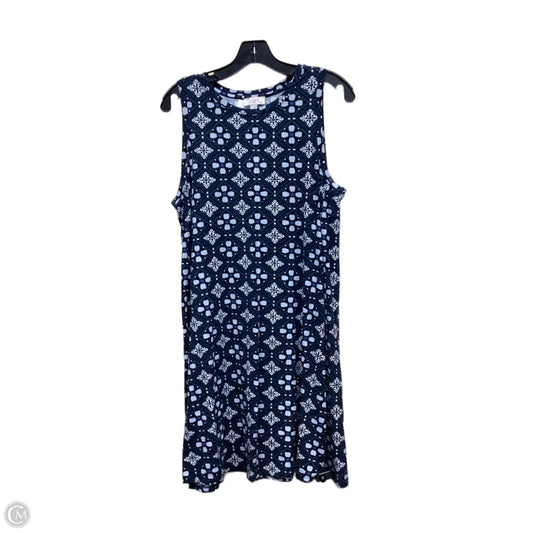 Dress Casual Midi By Loft In Blue, Size: L