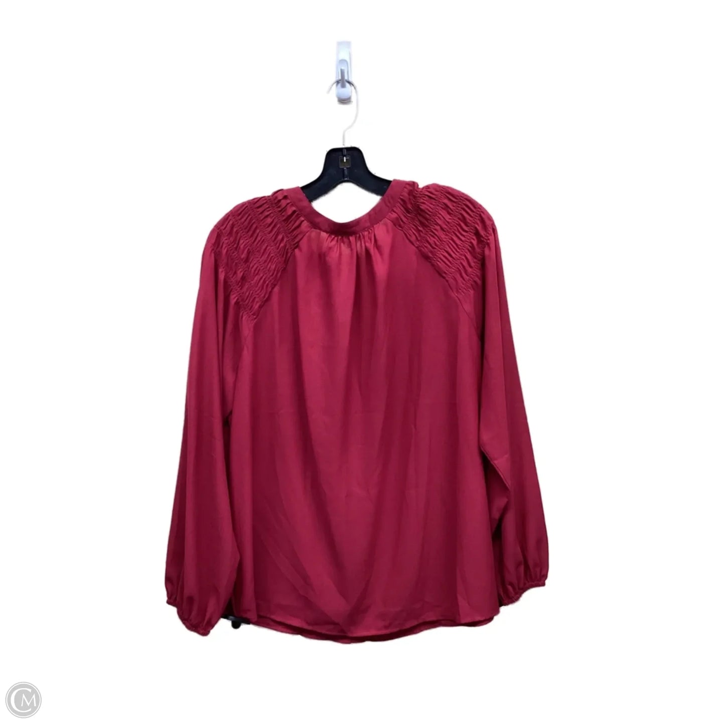 Top Long Sleeve By Loft In Red, Size: L