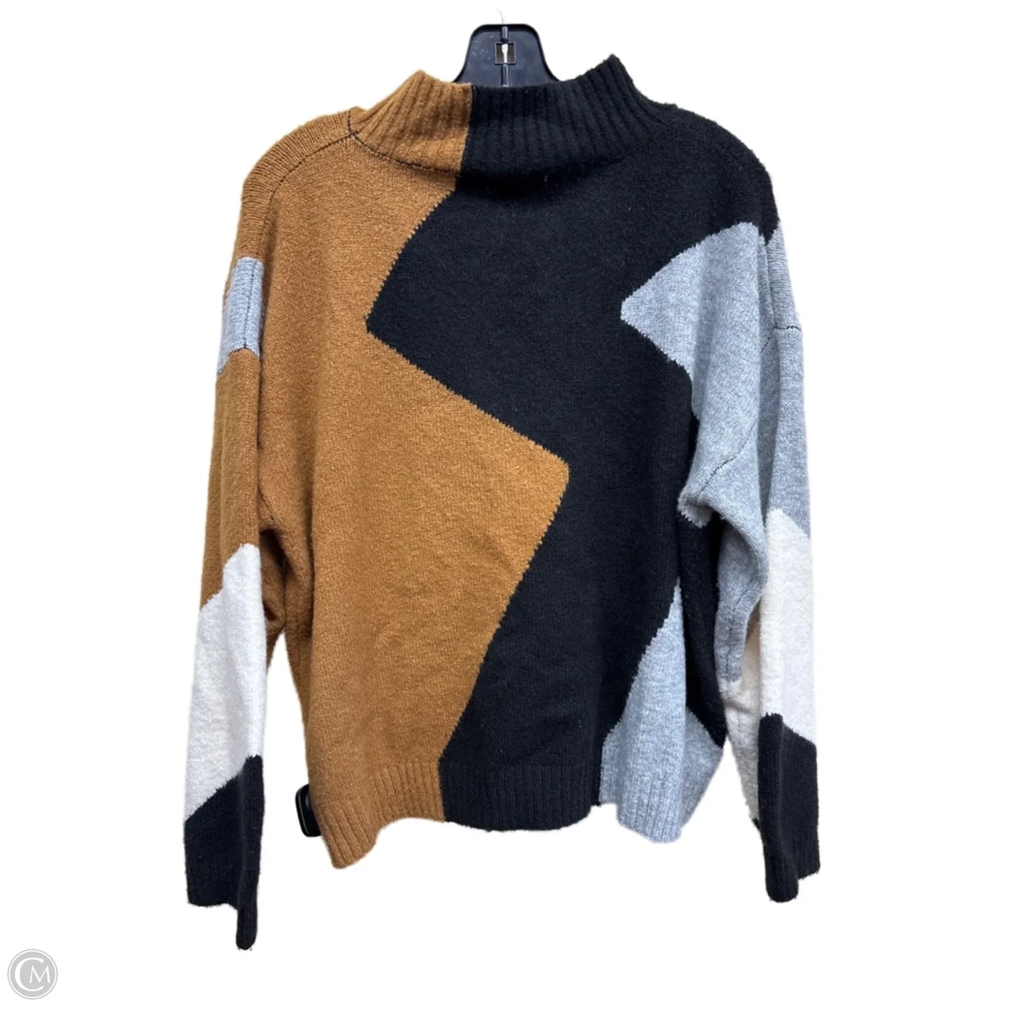 Sweater By Lush In Black & Brown, Size: L