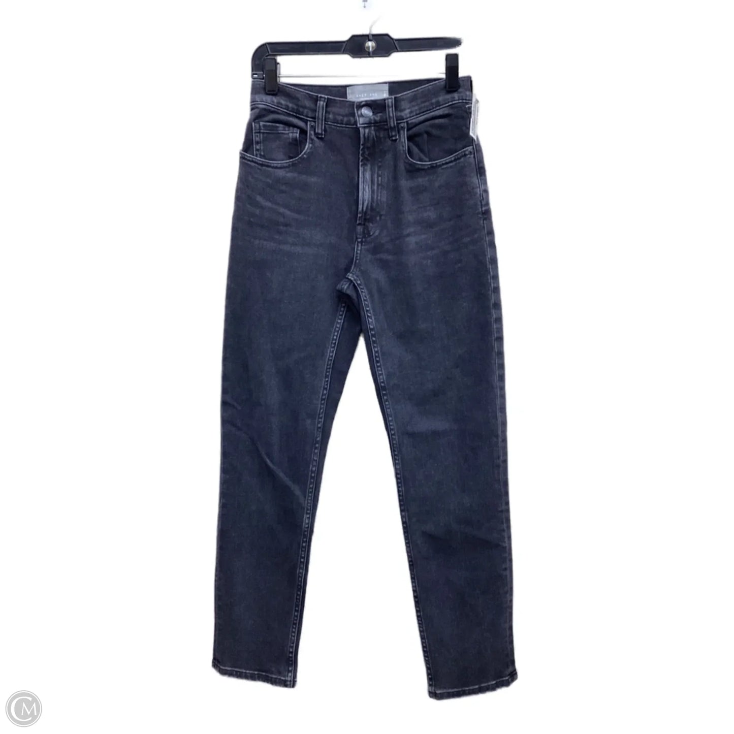 Jeans Straight By Everlane In Black Denim, Size: 0