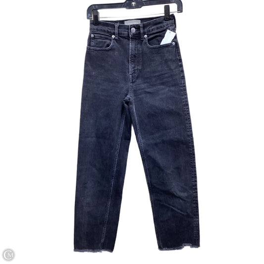 Jeans Straight By Everlane In Black Denim, Size: 0