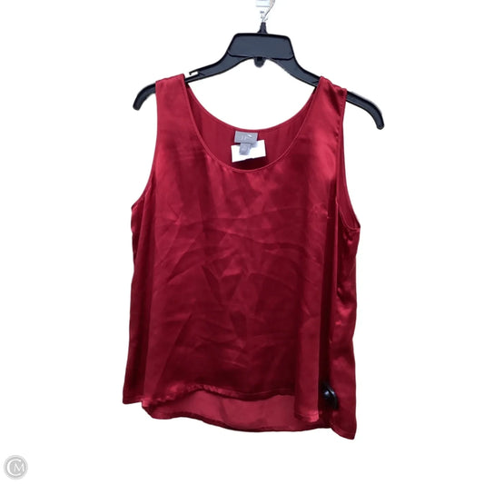 Top Sleeveless By J. Jill In Red, Size: L