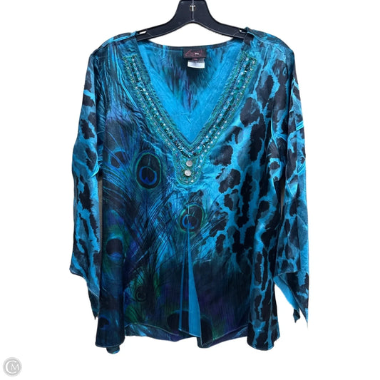 Top Short Sleeve By French Blue In Multi-colored, Size: 2x