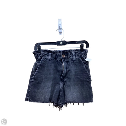 Shorts By Zara In Black Denim, Size: 4