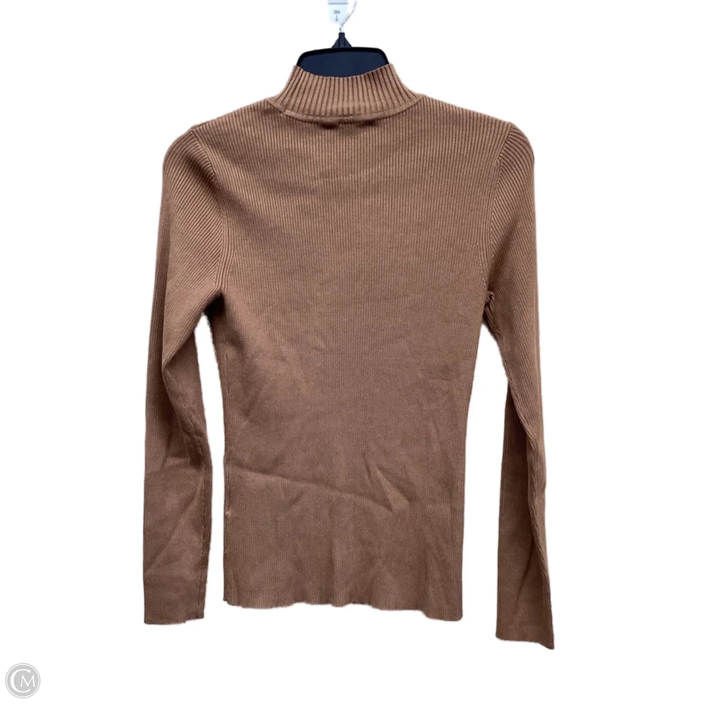 Top Long Sleeve By Inc In Brown, Size: S