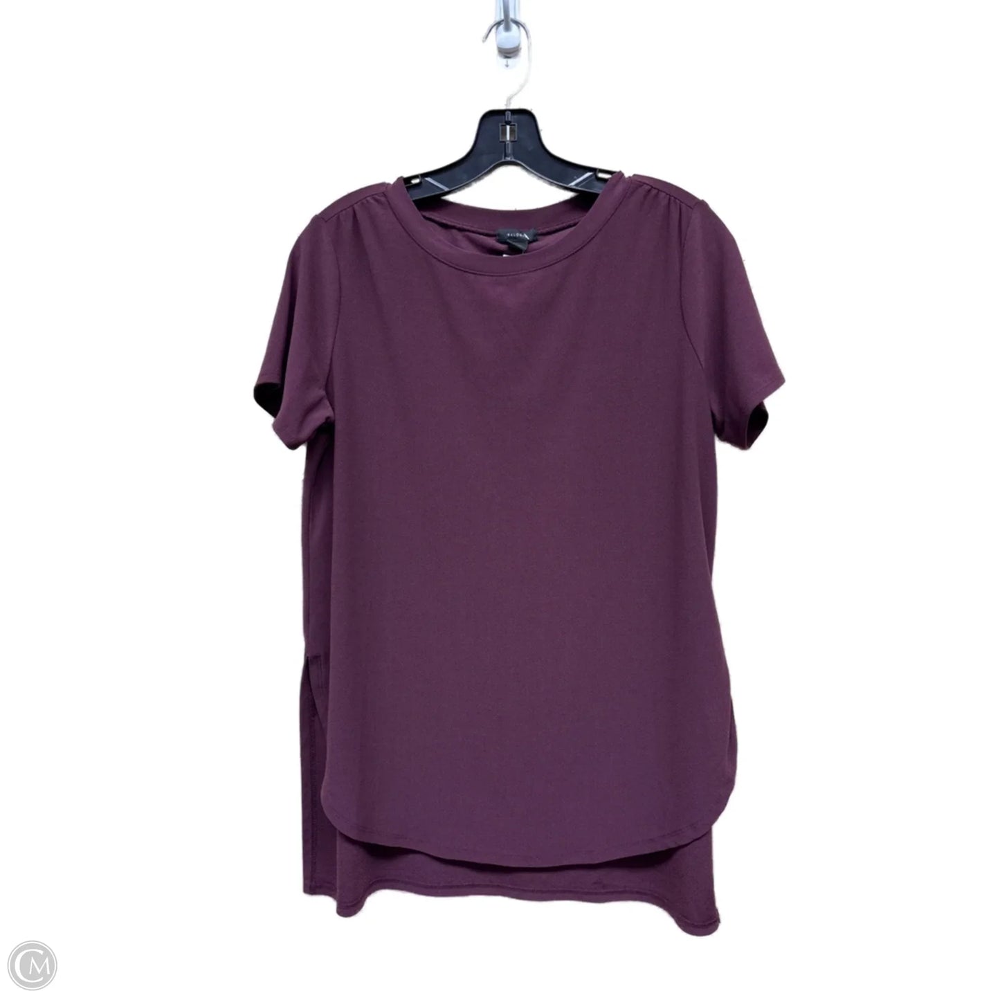 Top Short Sleeve By Halogen In Purple, Size: M