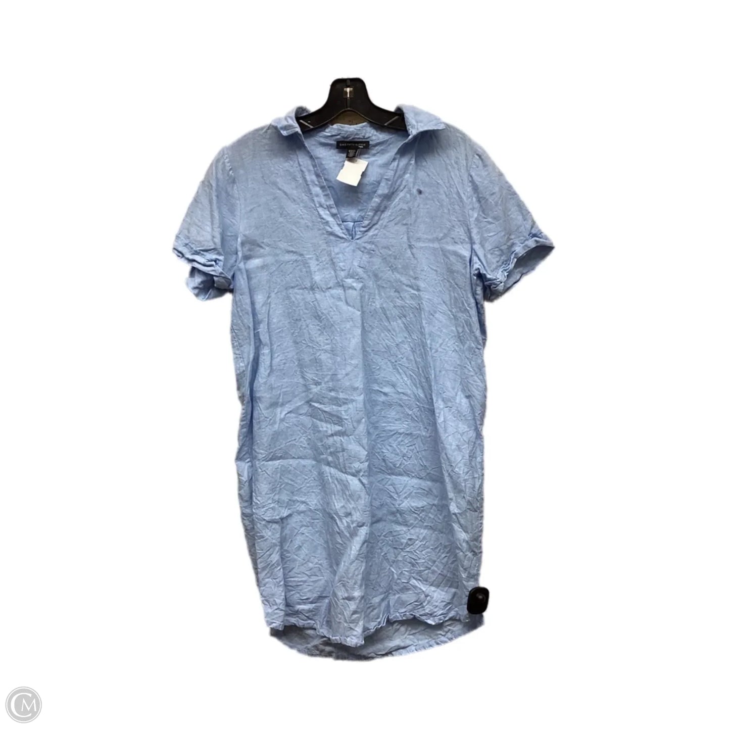 Dress Casual Midi By Saks Fifth Avenue In Blue, Size: M