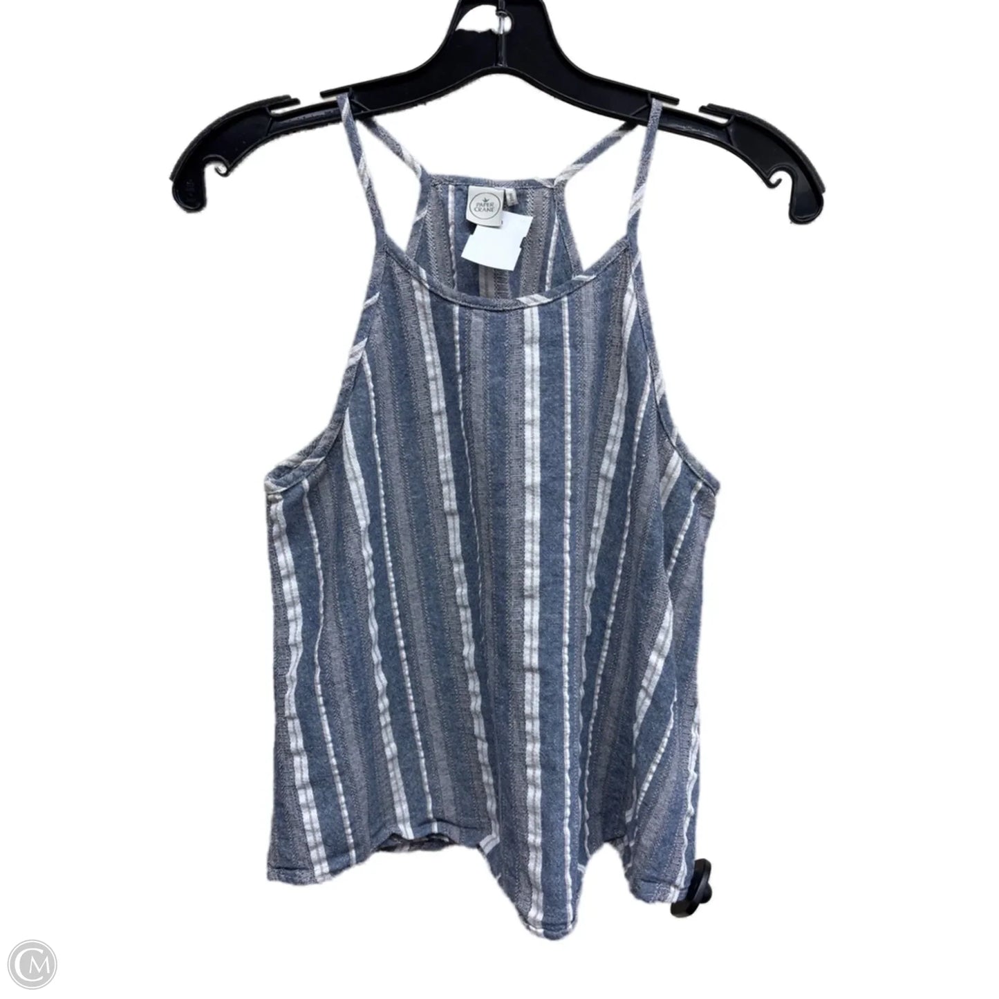 Top Sleeveless By Paper Crane In Striped Pattern, Size: S