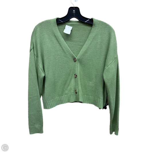 Sweater Cardigan By Shein In Green, Size: M
