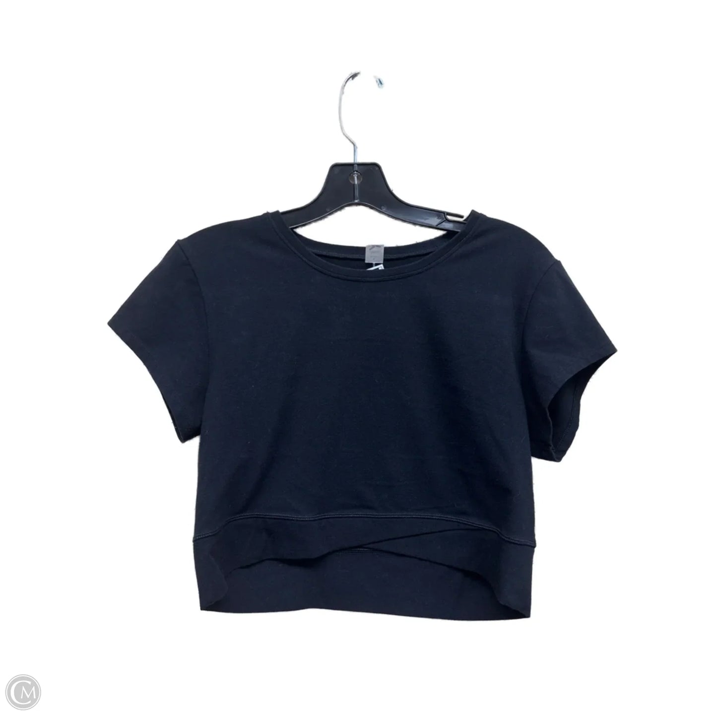 Athletic Top Short Sleeve By Old Navy In Black, Size: L