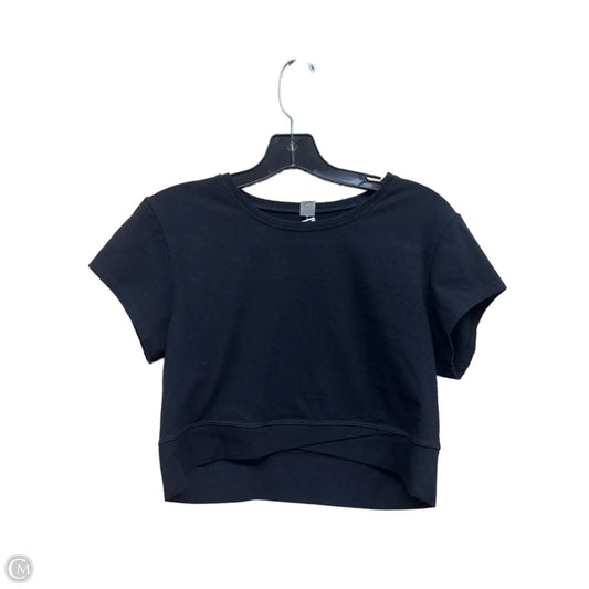 Athletic Top Short Sleeve By Old Navy In Black, Size: L