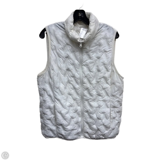 Vest Puffer & Quilted By Tangerine In White, Size: L