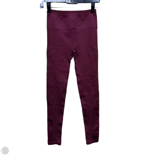 Athletic Leggings By Fabletics In Maroon, Size: Xs