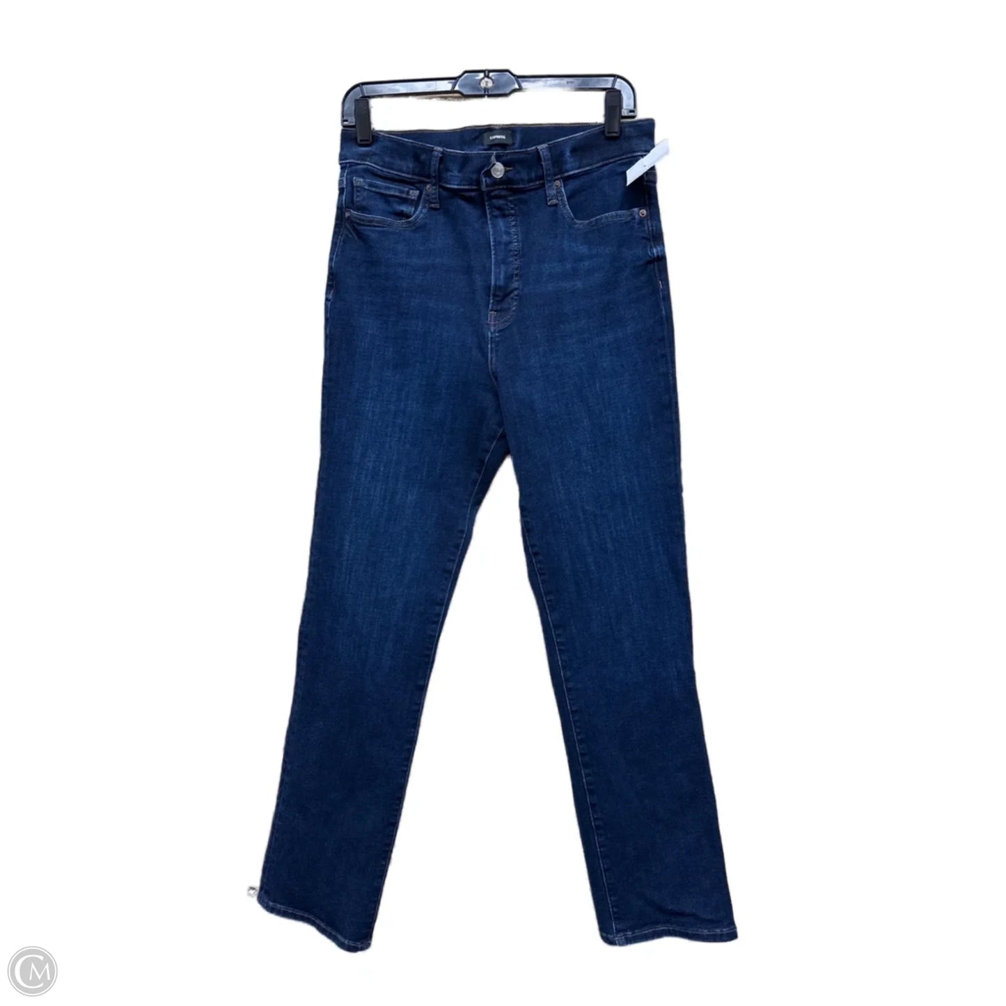 Jeans Straight By Express In Blue, Size: 12