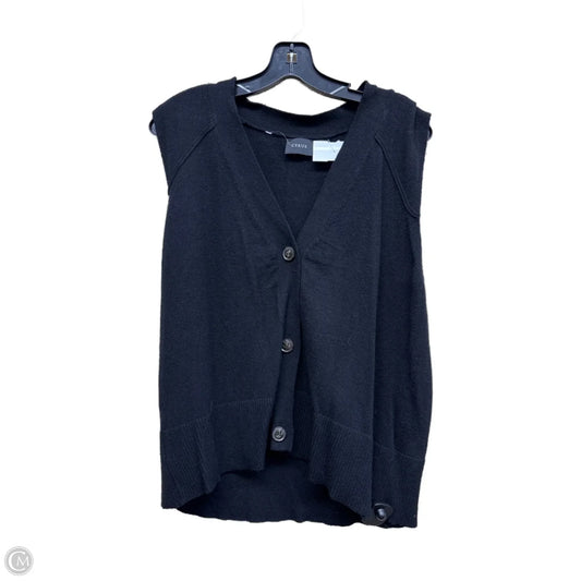 Vest Sweater By Cyrus Knits In Black, Size: Xl