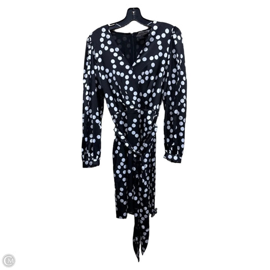 Dress Casual Midi By White House Black Market In Polkadot Pattern, Size: 0