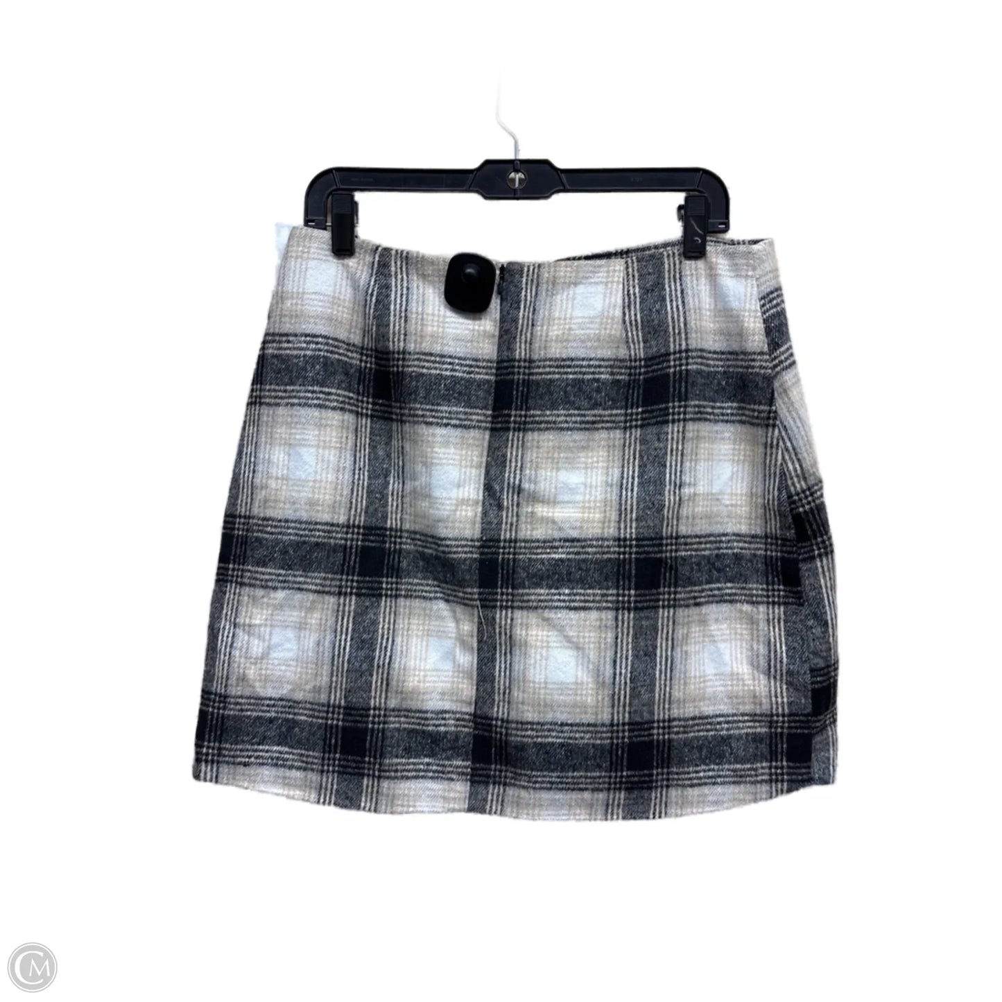 Skirt Mini & Short By Earthbound In Plaid Pattern, Size: L