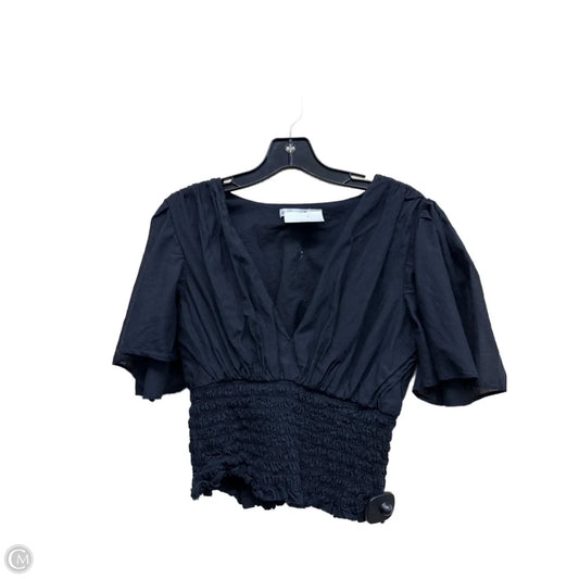 Top Short Sleeve By Abercrombie And Fitch In Black, Size: M