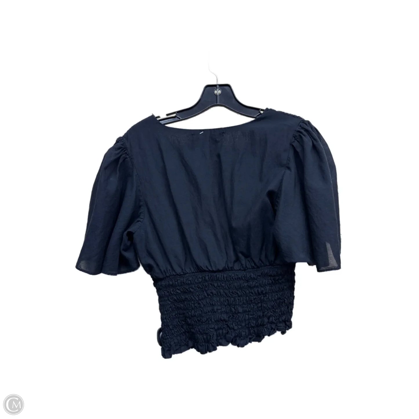 Top Short Sleeve By Abercrombie And Fitch In Black, Size: M