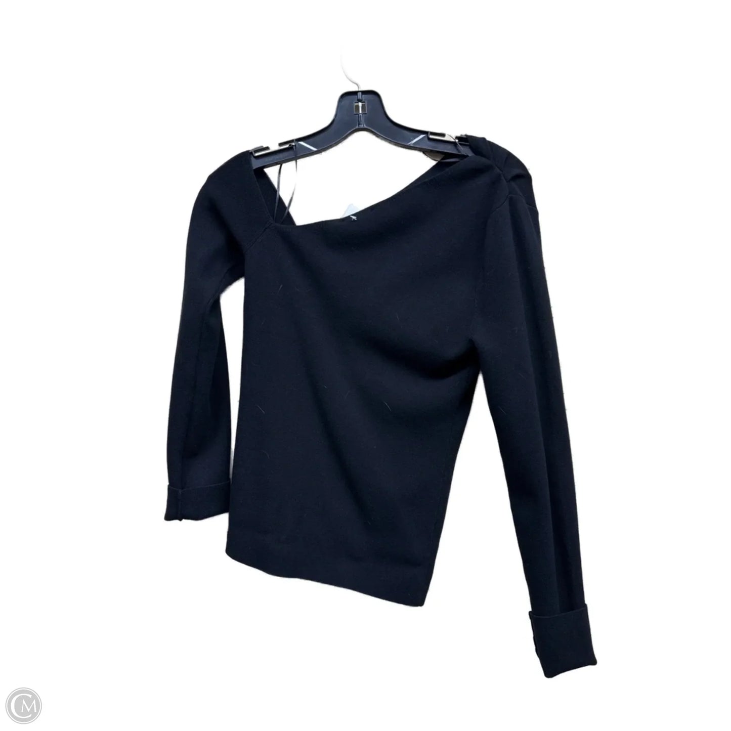 Top Long Sleeve By Astr In Black, Size: L