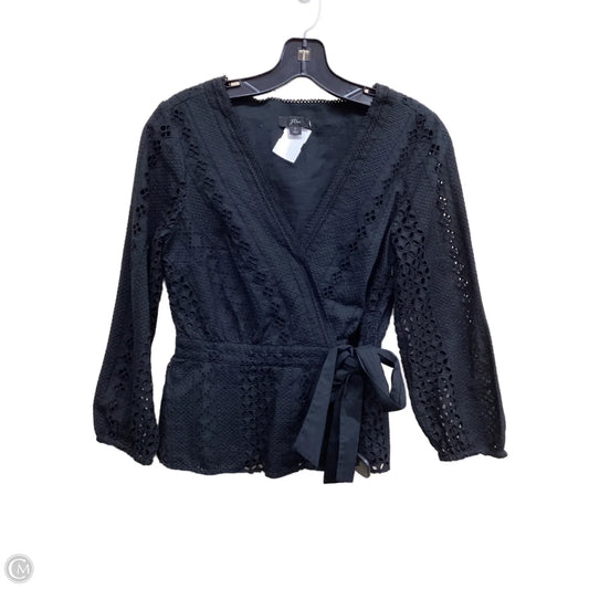 Top Long Sleeve By J. Crew In Black, Size: 0