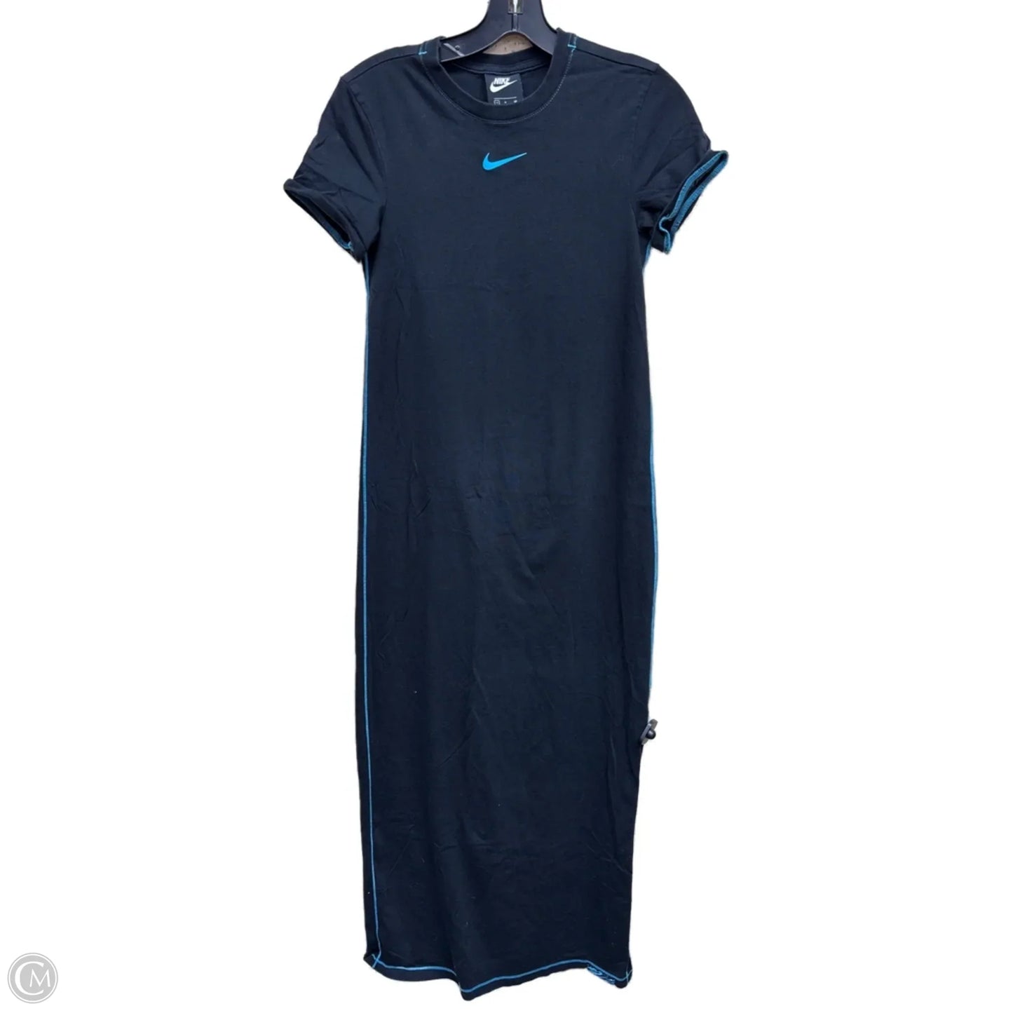Dress Casual Maxi By Nike In Black & Blue, Size: S