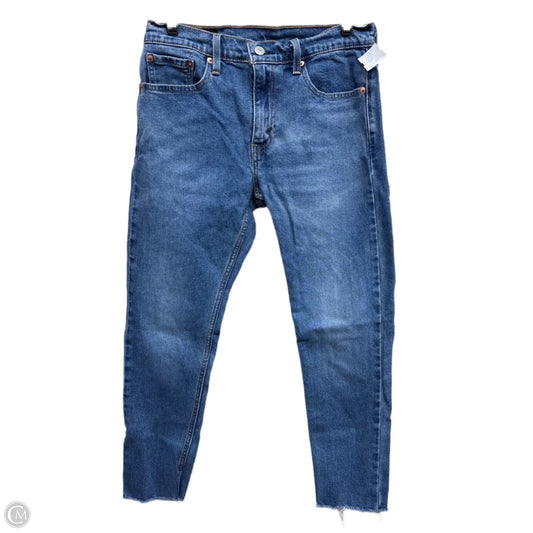 Jeans Straight By Levis In Blue Denim, Size: 10
