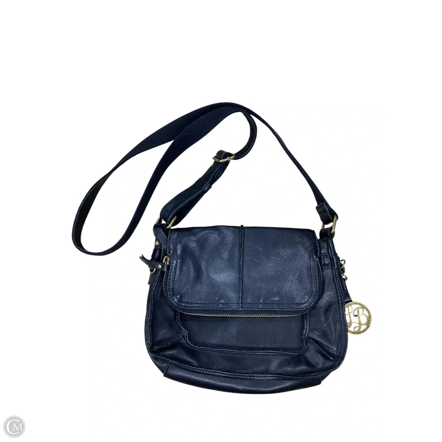 Handbag Leather By Lucky Brand, Size: Medium