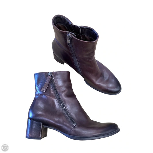 Boots Ankle Heels By Ecco In Brown