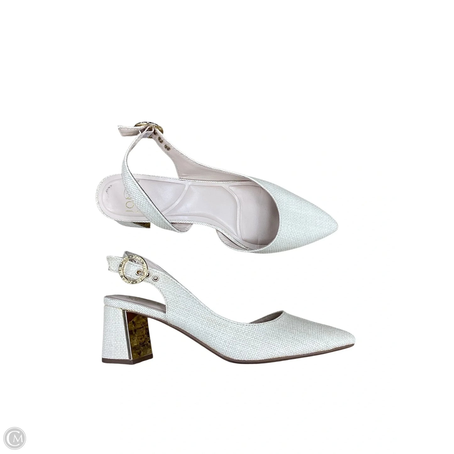 Shoes Heels Block By Jones New York In Cream, Size: 9